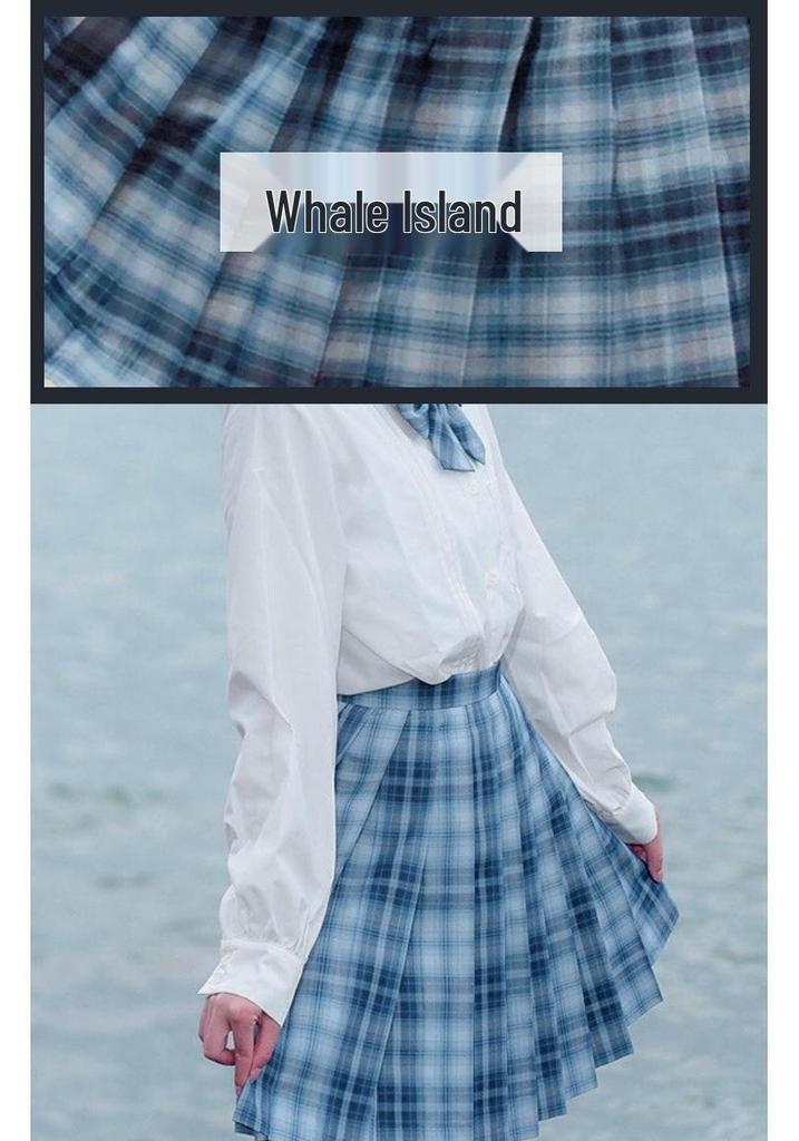 Japanese Academy Style JK Uniform Set - Long/Short Sleeve, Pleated Skirt for Female Students