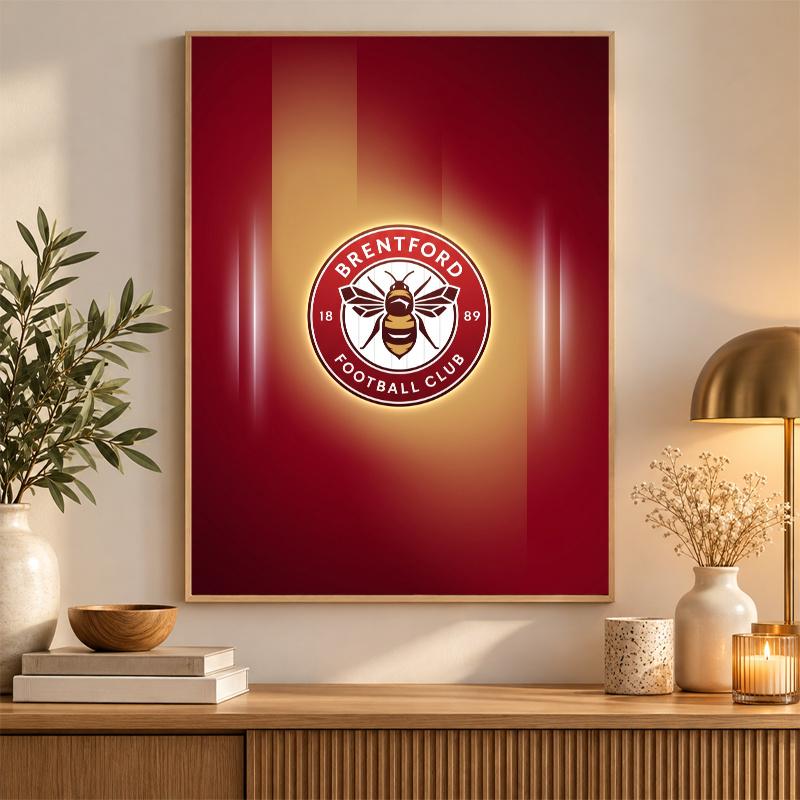 Brentford Football Diamond Painting Kit 5D Full Drill DIY Diamond Mosaic Wall Art Home Decor