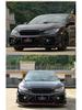 15-21 Civic FK8 Tenth Gen VS Style Full Body Kit: Front Bumper Lip, Side Skirts, Corner Caps