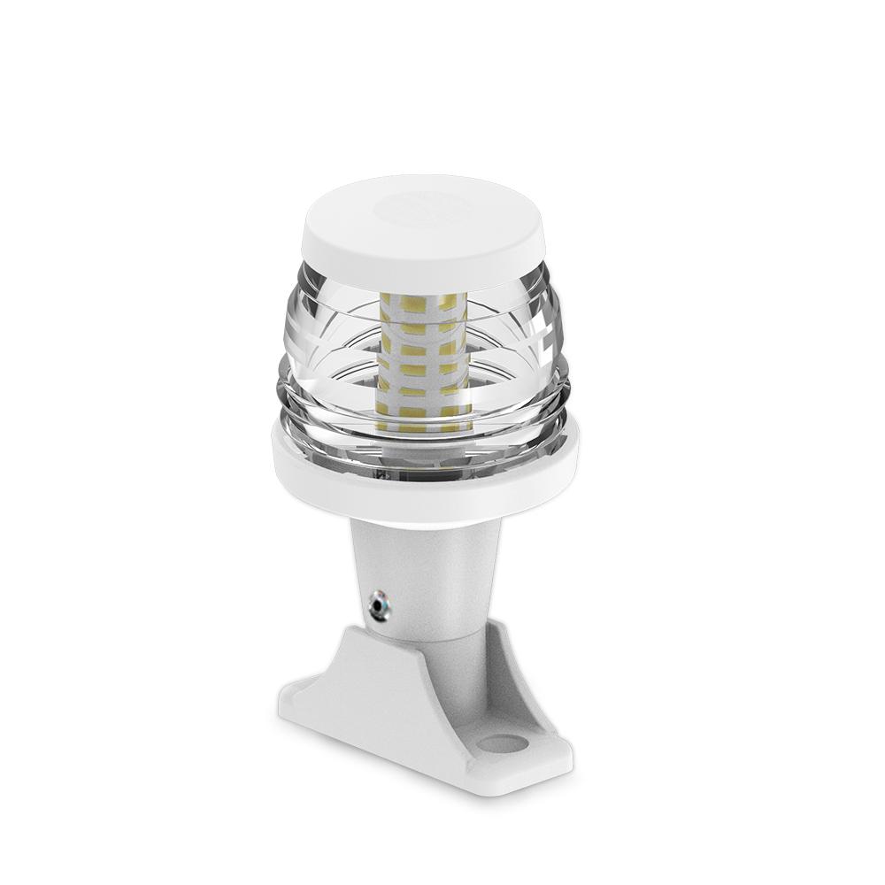 Marine Navigation Light Stern light Anchor Lamp LED All-Round White Fixed Mount Base for Boats Accessories Straight Light Head