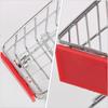 2 Pcs Mini Warenkorb Schreibtisch Spielzeug Kinder Pretend Spielen Miniatur Lagerung Supermarkt Trolley Baby Metall