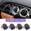 Mini Car Hooks Black Plastic Self Adhesive Invisible Hooks For Nissan Qashqai X J10 J11 Trail Tiida Teana Skyline X-trail Almera