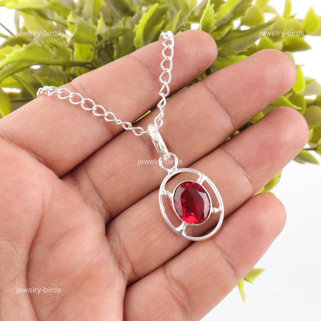 Oval Pink Rubellite Stone 925 Sterling Silver Mothers Gift Boho Pendant Jewelry PP-6-12