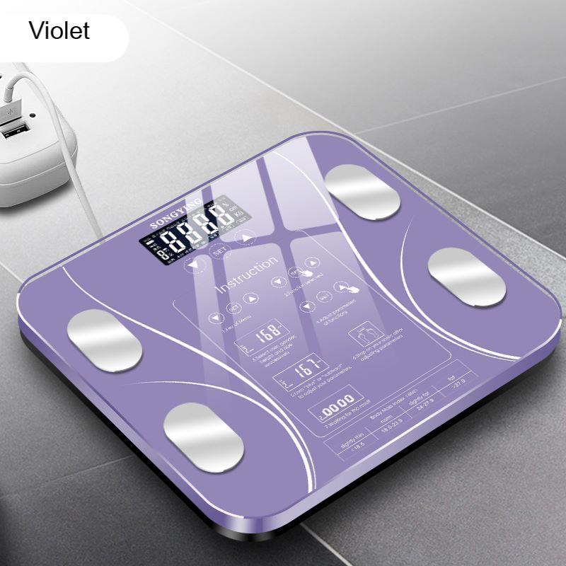 Bluetooth Body Fat Scale Electronic Digital Scale Smart Weight Scale Floor Bathroom Scales Balance Weighing Bmi Index 290*260mm