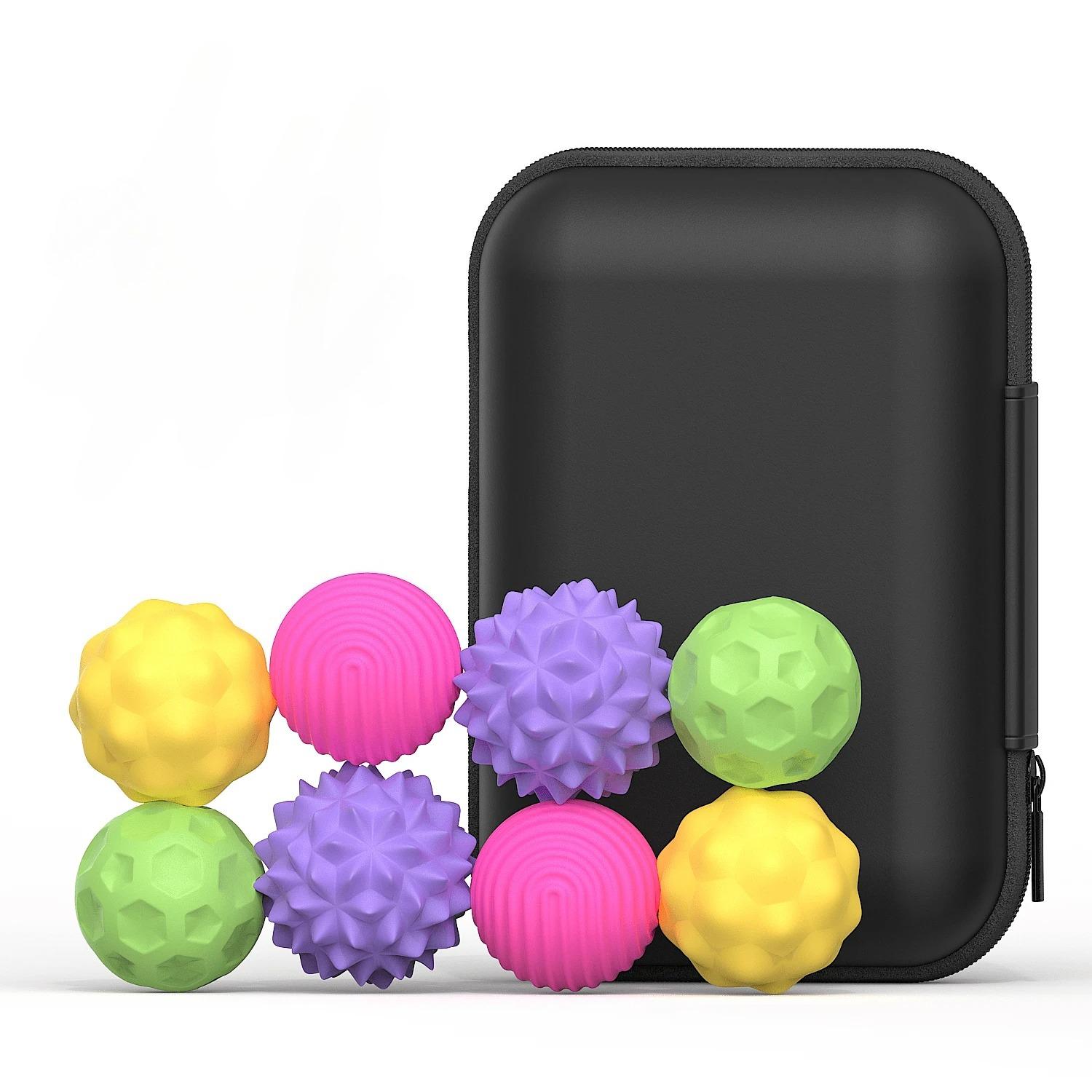 Topmix Silicone Magnetic Sensory Balls Fidget Toy Worry Balls Autism Calming Fidgeting Toy Kid Adults Anxiety Relief Stress Sensory Toy