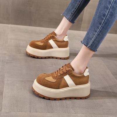 Plateau-Damen-Freizeitsneaker mit dicker Sohle - Herbst 2025 Klobige Trainer mit weicher Sohle