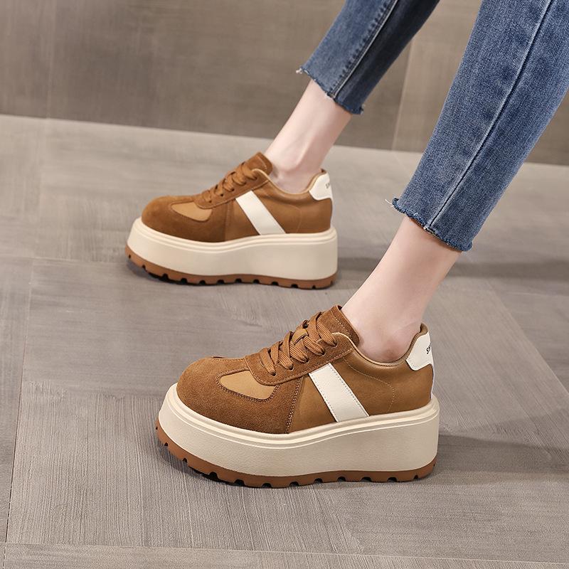 Thick-Soled Women's Platform Casual Sneakers - 2025 Autumn Chunky Soft Sole Trainers