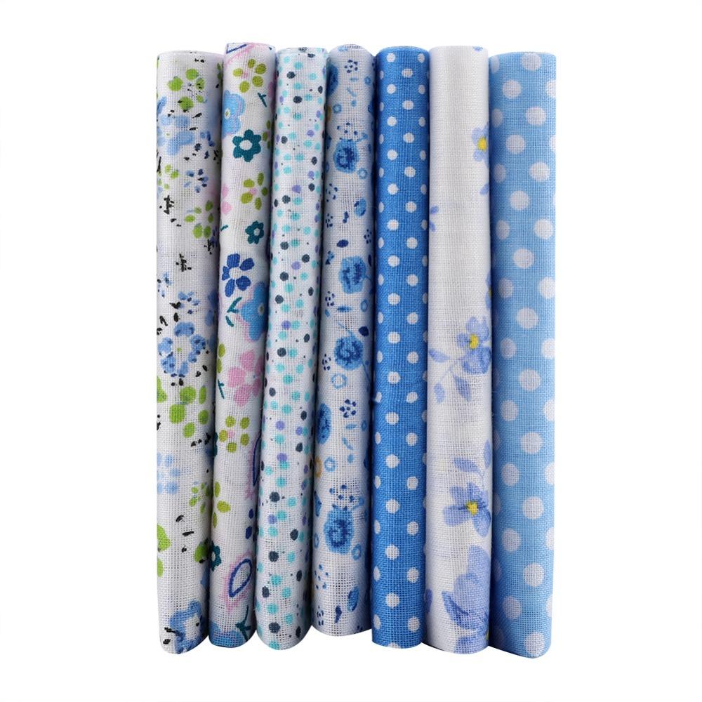 7Pcs Cotton Patchwork Fabric 50*50cm Quilting Fabric Polka Dot Cloth  Hand Sewing Projects
