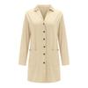Women's Fashion Cardigan Lightweight Long Sleeve Button Loose With Pocket Solid Color Jacket