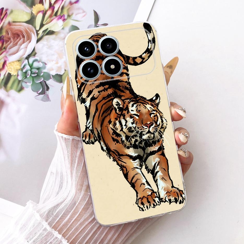 For Xiaomi Poco F8 Pro Case Cute Lion Fashion Painted Cover Soft Slim Phone Case For Xiaomi Poco F8 Ultra F8Pro F8Ultra 5G Shell