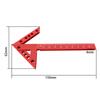 Precision Center Finder Line Gauge 45/90° Angle Marking Ruler Plastic Aluminum Alloy Woodworking Tool for Carpenters