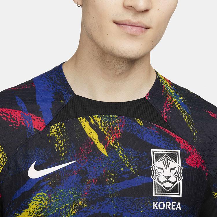 Nike Splatter Print Full Print Short Sleeve Soccer Jersey 2022/23 Season Men Tops Black DM9710-010