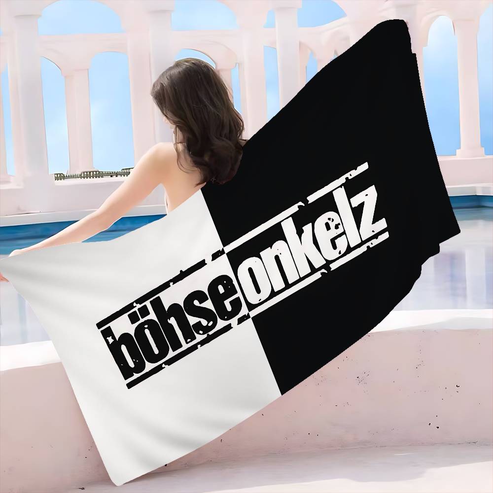 Band B-Bohse O-Onkelz Microfiber Blanket Quick Drying Beach Towels Oversized Printing Super Absorbent Pool Towel Blanket