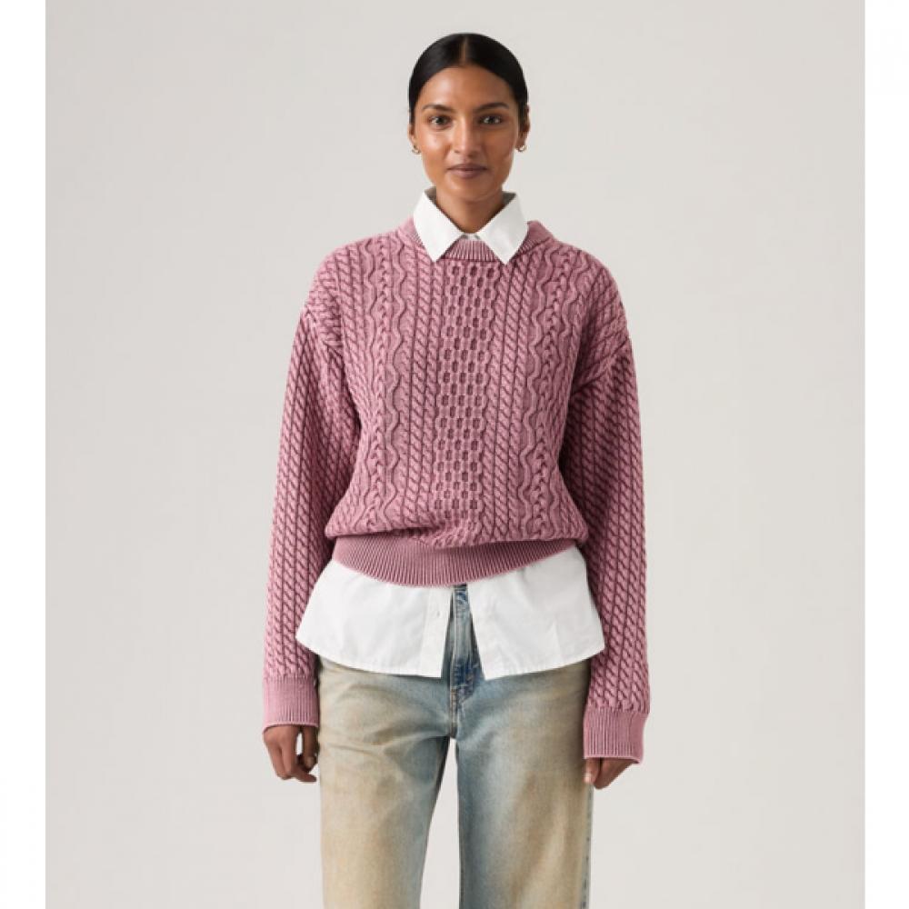 Levi S Women S Sweater 0063a 0000 Layla Cable Crewneck