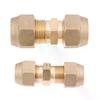 1Pcs 2 3 4 5mm Quick Connectors Straight Pipe Extension Joint No-Weld Fittings With Flare Nuts Copper Connectors