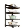 Square pot rack, kitchen rack, household multi-functional pot storage rack, multi-layer cabinet under sink adjustable rack