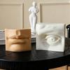 DIY Sculpture Facial Features Silicone Candle Mold Eyes Ears Nose Mouth Form Gypsum Craft Molds Aroma Candle Making Supplies