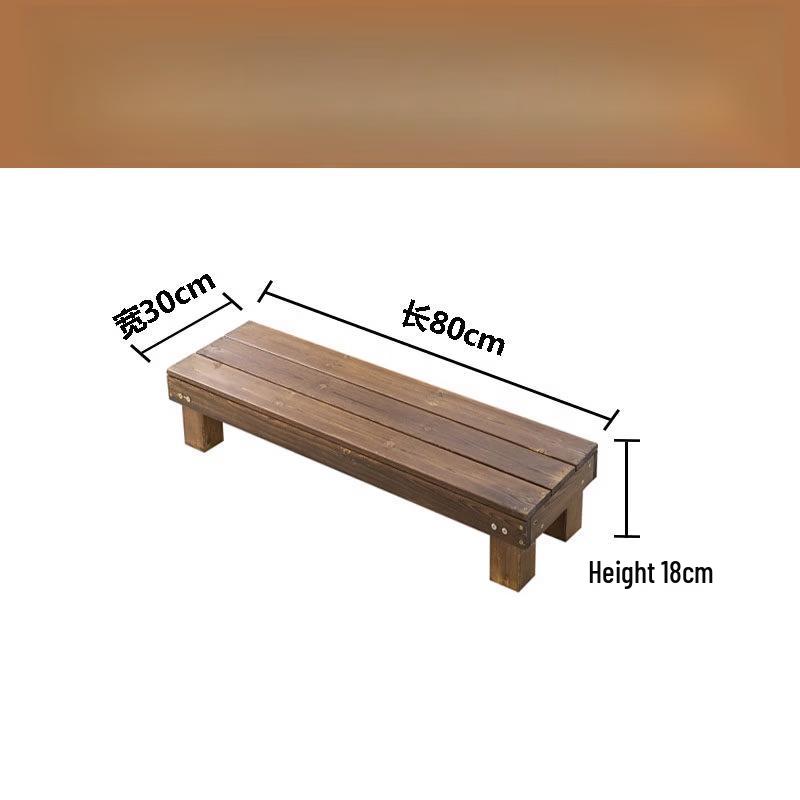 Reinforced Outdoor Solid Wood Staircase Flower Stand