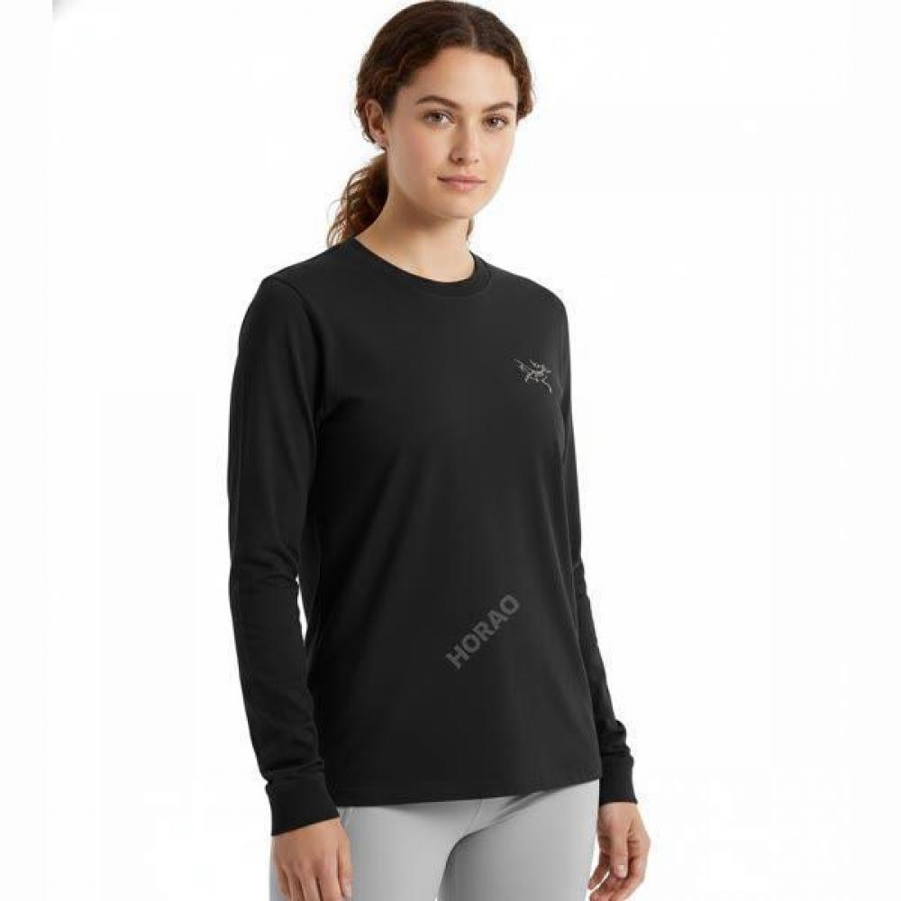 Arcteryx Crag Sl Cotton Shirt Ls Men Atpfm09536blk Black XL (around 110)