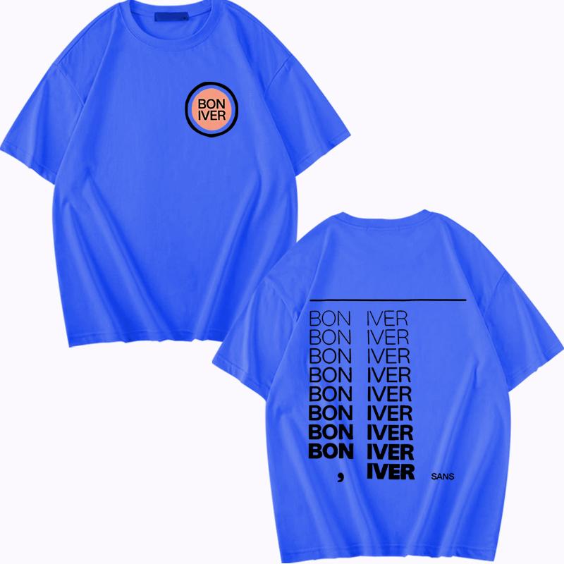 Bon Iver Sable Fable Album 2025 T-shirt men women Oversized 100% Cotton Hot sale short sleeve Summer print Unisex plus size tops