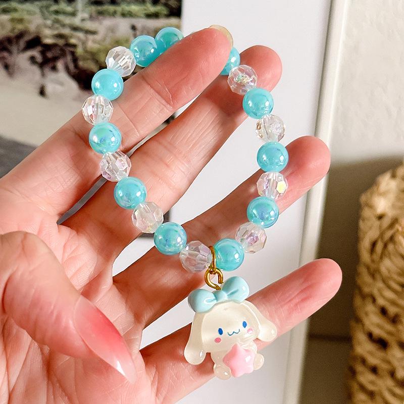 Sanrio Cartoon Gelee-Farbe Perlenarmband für Mädchen und Schülerinnen