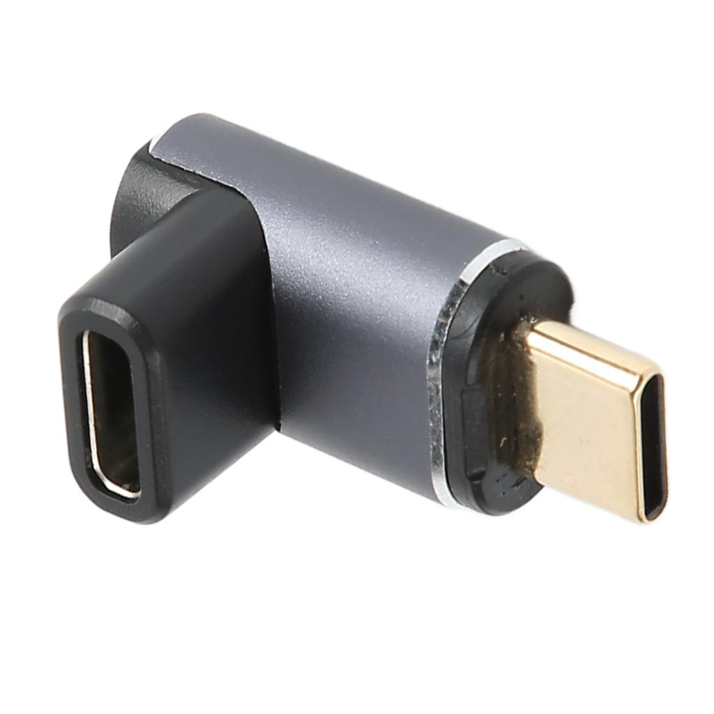 USB C Magnetic Adapter Right Angle PD100W 40Gbps Support 8K Type C Female to Type C Male Magnetic
