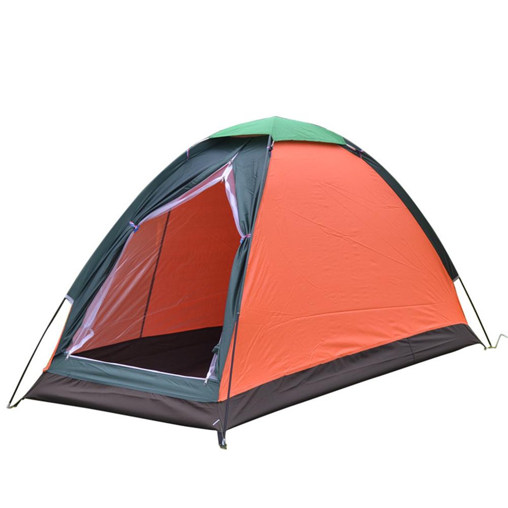 Silver Rubber Cloth Single-Person Single-Layer Tent Wind-resistance Waterproof Portable Breathable Outdoor Leisure Camping Tent