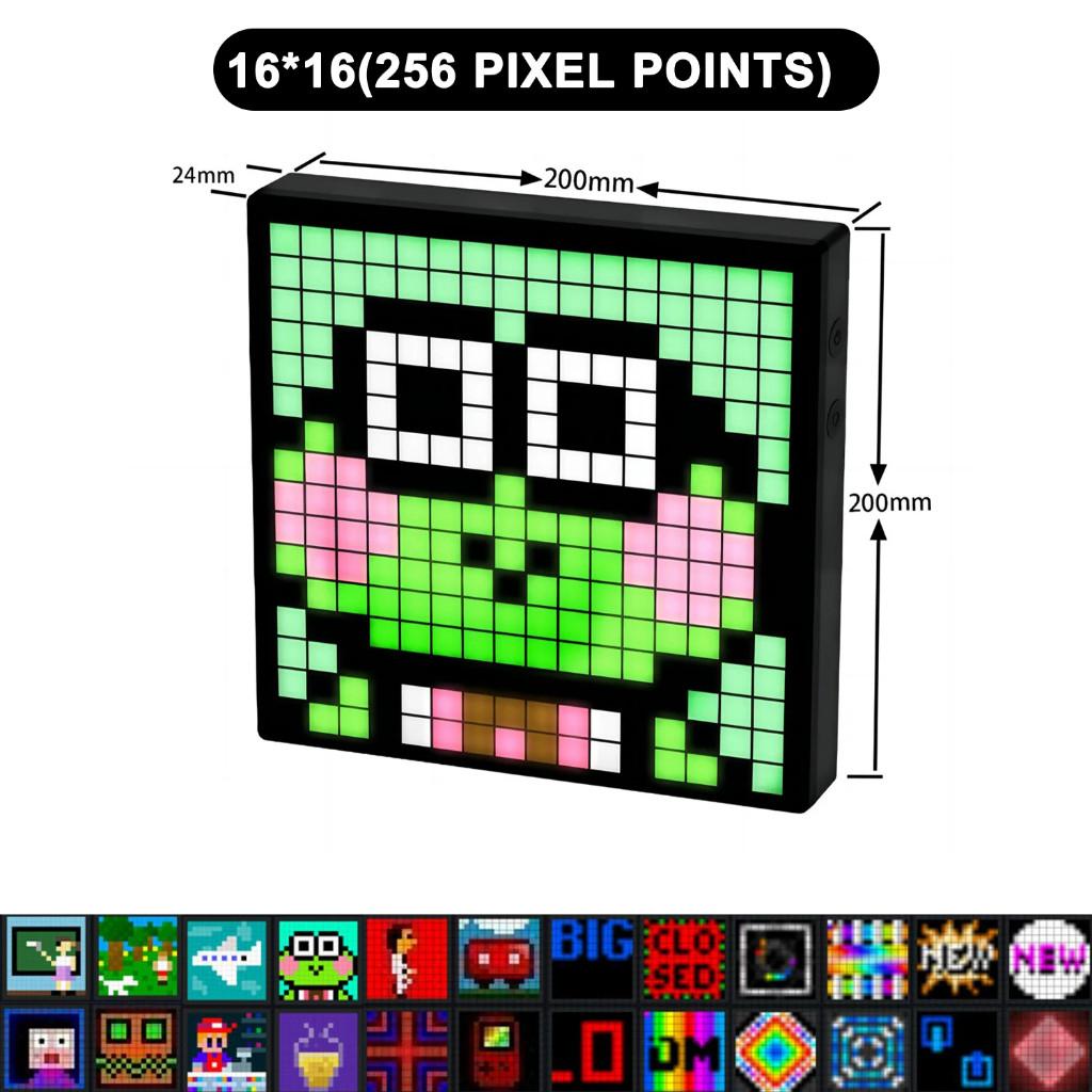 Digital Pixel Photo Frame LED Matrix Pixel Display Smart Screen APP Control Programmable Game Room Decor Table Lamp