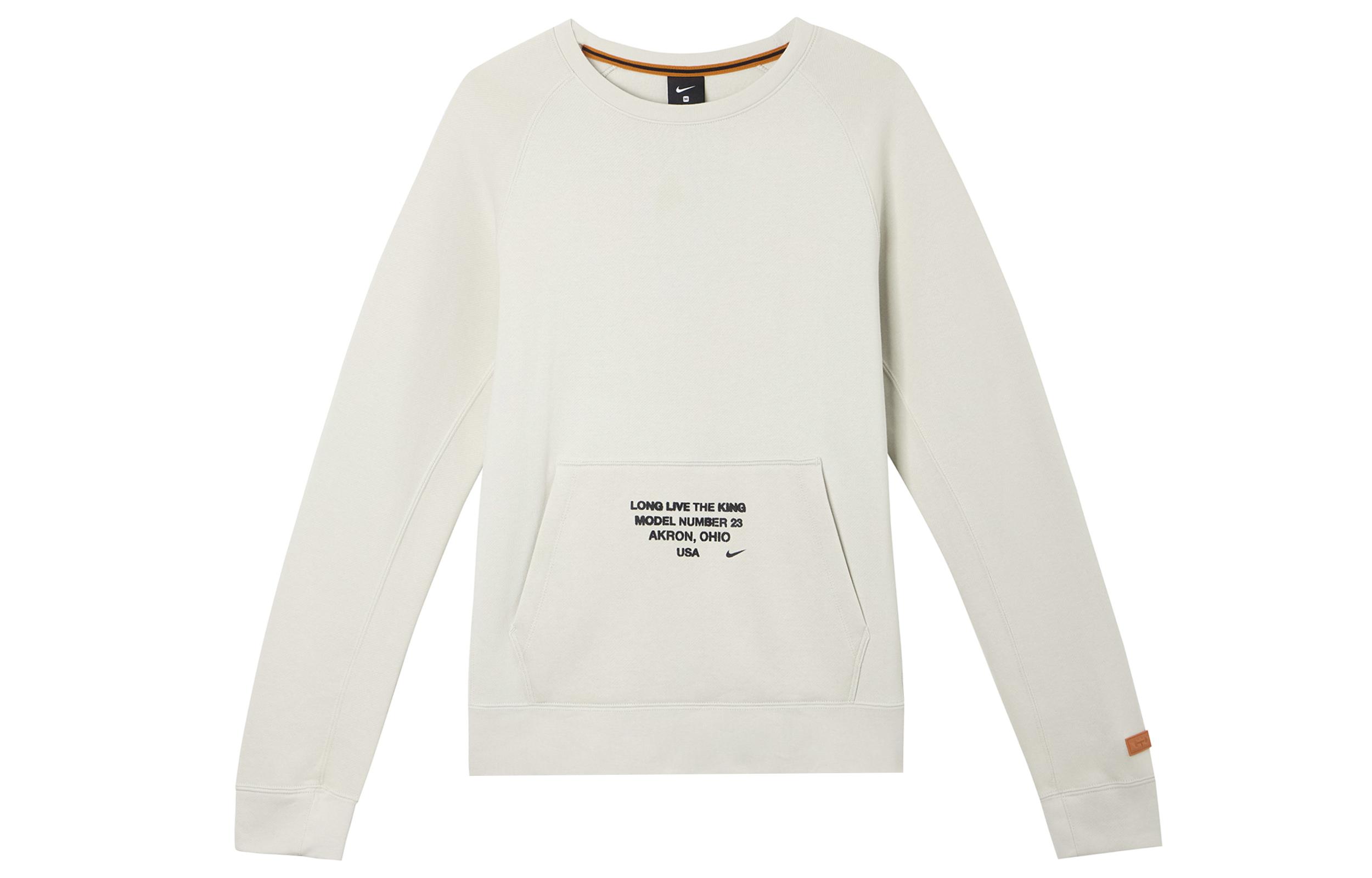Nike As Lebron M Nk Ls Crew Sweatshirt Men s Beige BV3633-072 XXXL