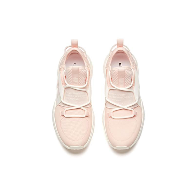 Anta Life Collection Cushioning Anti-Slip And Wear-Resistant Low-Top Casual Shoes Women's Pink Sneakers 92918860-2