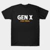 Men Black Print T-shirt Gen X - Stay Feral No-Cut Transfer Paper Print Cotton Tshirt