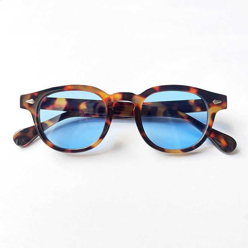 Occhiali Da Sole Unisex Stile Retro - Montatura In Metallo A Forma Di V Con Protezione UV400