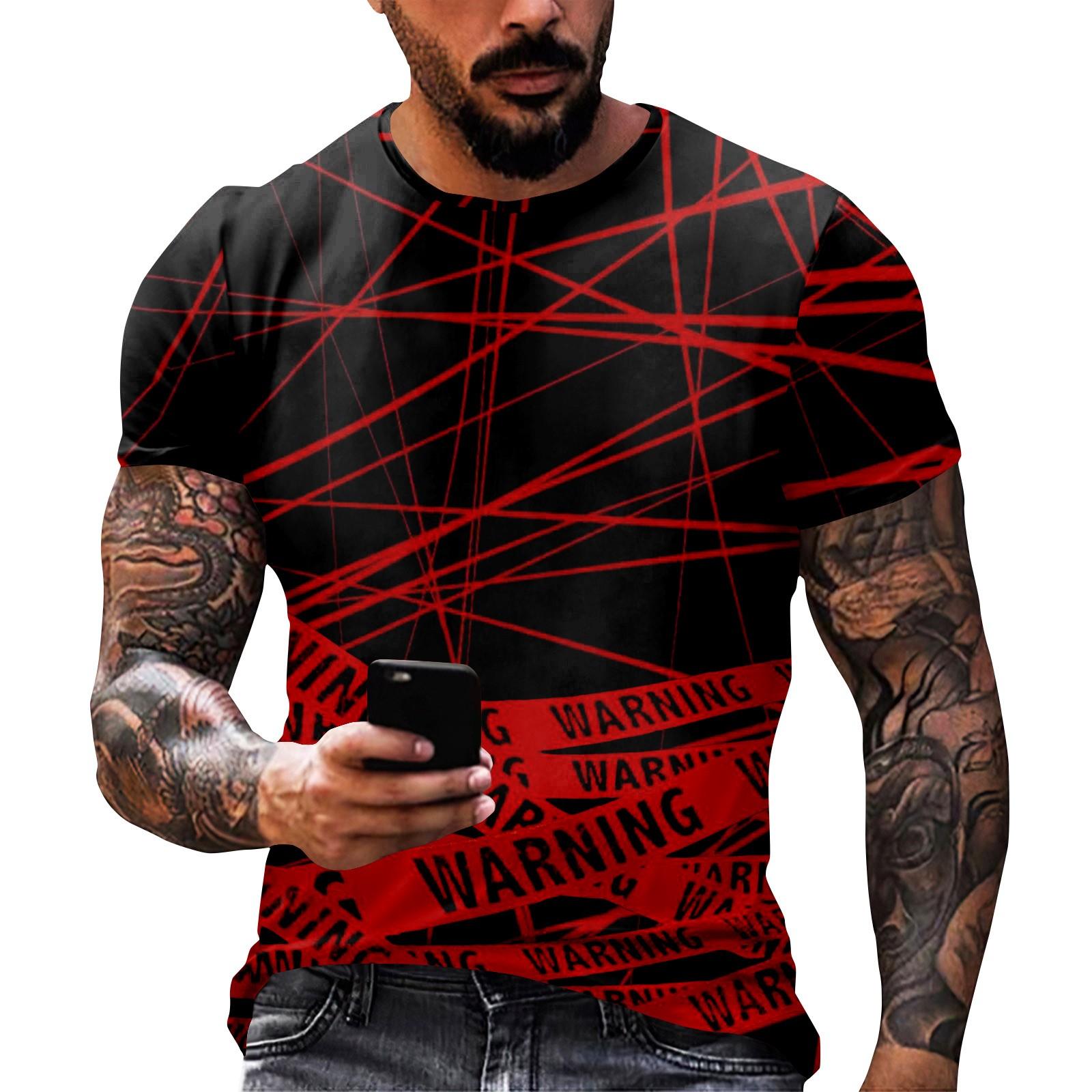 

Хэллоуин Принт - Мужская Повседневная Футболка с Круглым Вырезом и Короткими Рукавами S