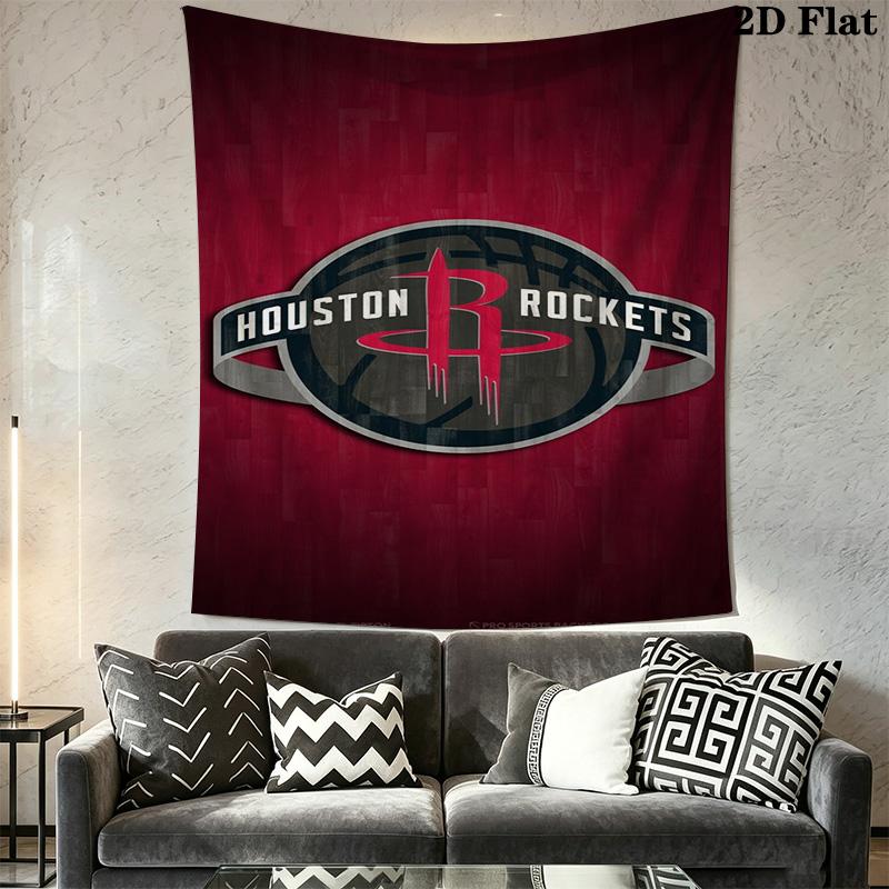 Houston Rockets Logo Art Print Bedding 1 Duvet Cover 2 Pillowcase Without Core Soft And Comfortable Bedding Set Duvet Cover And Pillowcase