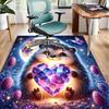 Sleepy Hedgehog Dreams Office Rug Chair Mat, Game Carpet, Suitable for Front Door, Bedroom, Living Room, Desk, Holiday Gift