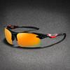 1pc, Fashion Cycling Sunglasses, Colorful Lenses Optional, Half-rimmed Glasses, Facial Contouring