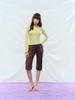 Pyule Fontana Capri Pants Brown