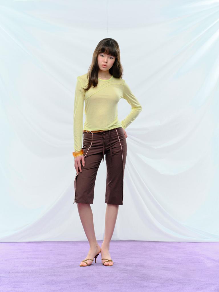 Pyule Fontana Capri Pants Brown