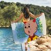 Cartoon cute C-Caillou Towel Drying Bath Towel Applicable To Light Swimming Camping Yoga Beach Out