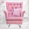 Scandinavian Wingback Rocking Chair Gaja Family Furniture Heather Pink Living Room