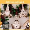 Unique European Style Knitted Christmas Decorations Including Snowman Reindeer And Elderly Figurines Ideal For Holiday Gifting