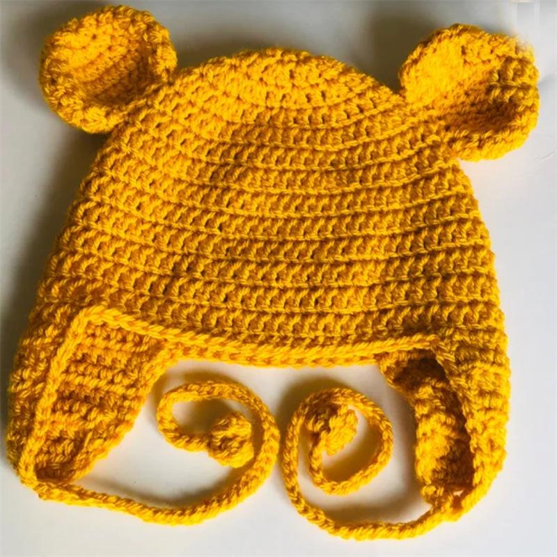 New Handmade Crocheted Cat Ear Pleated Ruffle Fisherman Hat, Fashionable and Personalized Adult Hat