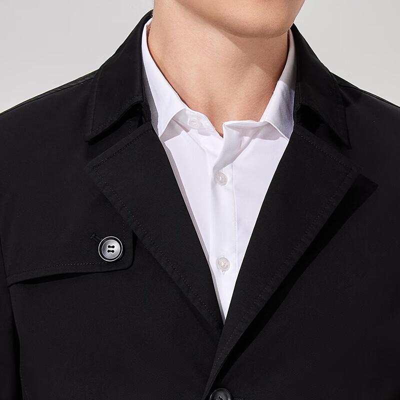 Antonio Men's 100% Cotton Mid-Length Trench Coat