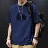 Cotton Short Sleeve T Shirt Black White Fashion All Match Breathable Summer Sport T-shirt Men Top