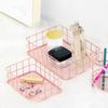2pcs Multifunctional Household Iron Cosmetics Storage Fruit Holder Plate Container Basket Organizer