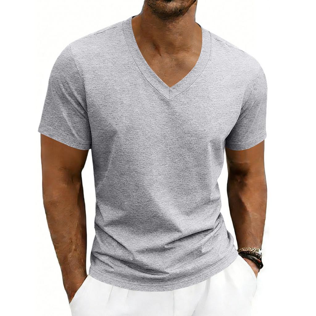 Men's Summer T-Shirt  Breathable  Casual Loose-fitting Short-sleeved