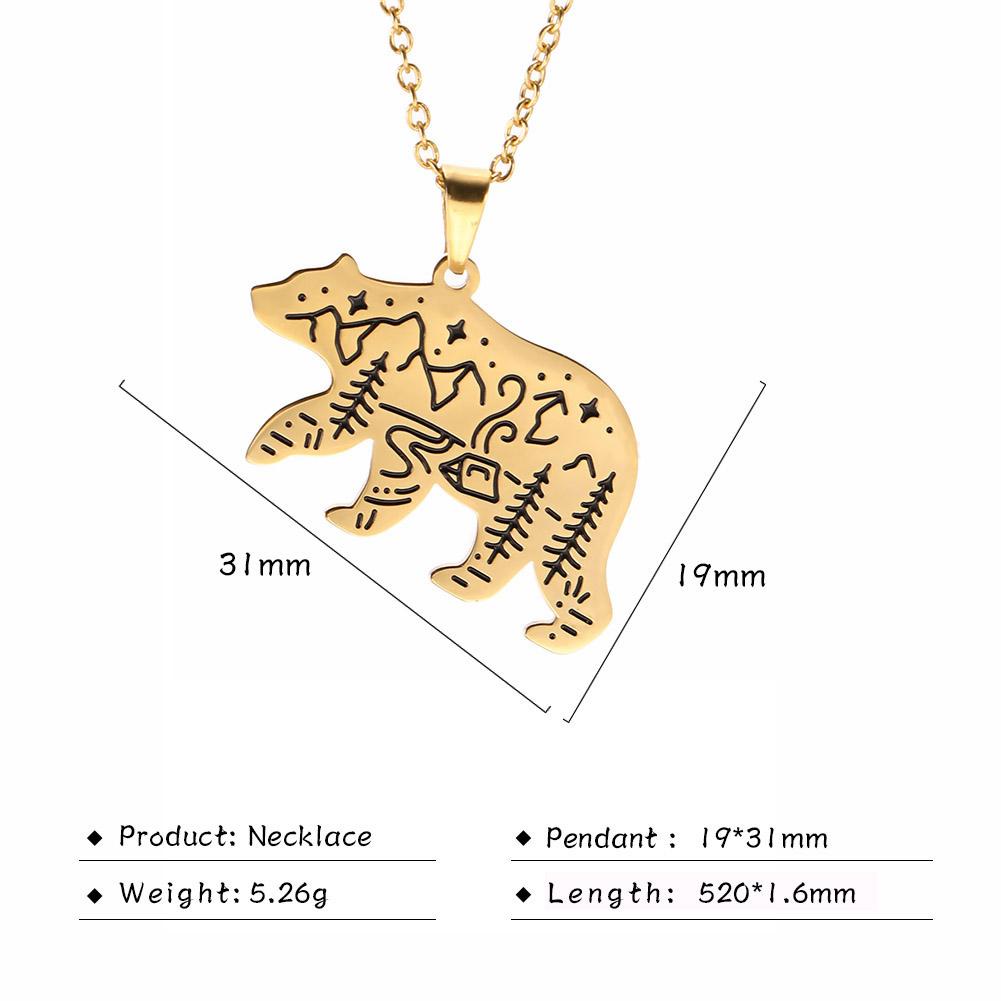 Cazador Animal Pendant Necklaces for Women Men Fox Rabbit Bird Fish Polar Bear Nature Stainless Steel Jewelry 2026 Birthday Gift