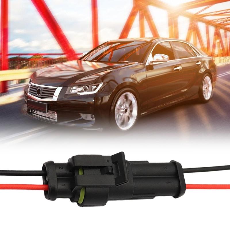 5Pcs Automotive Connector Male Female Electrical Connector Plugs with Wire for Car Truck Boats Other Wire Connection