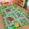 Dinosaur Park Traffic Carpet Children's Play Carpet Home Decoration Roadmap with Dinosaur World Design Floor Mat Home Decoration