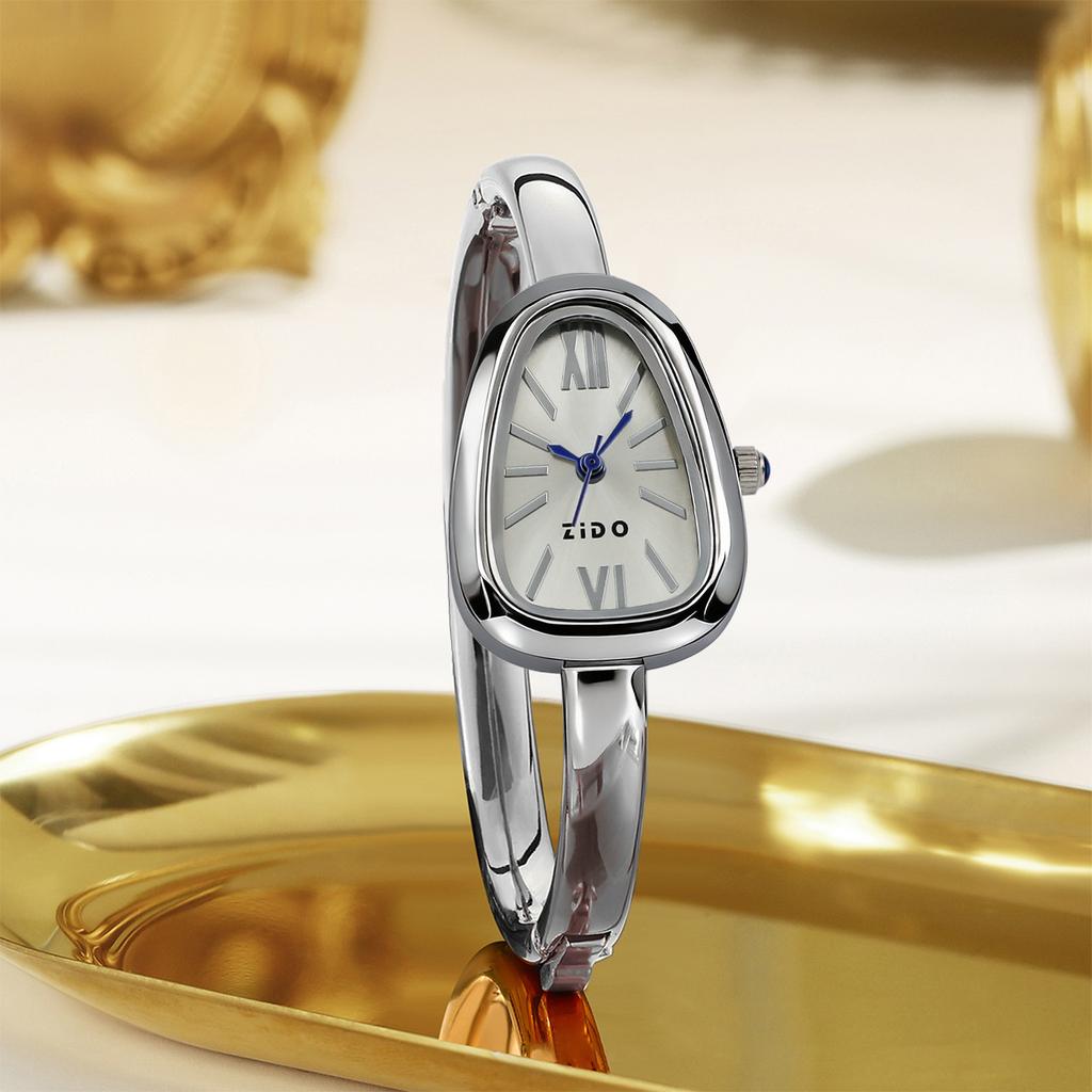 Watch Women'S Fashion Quartz Watch Light Luxury Premium Niche Design Oval Bracelet Watch